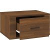 Nástěnný noční stolek 50 x 36 x 25 cm [816854] (Barva Hnědý dub)