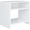 Noční stolek 40 x 30 x 40 cm dřevotříska [800009] (Barva Bílá)