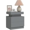 Noční stolek 45 x 35 x 52 cm kompozitní dřevo [326851] (Barva Šedá)