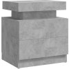 Noční stolek 45 x 35 x 52 cm kompozitní dřevo [326851] (Barva Šedá)