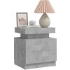 Noční stolek 45 x 35 x 52 cm kompozitní dřevo [326851] (Barva Šedá)