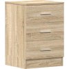 Noční stolek 38 x 35 x 56 cm dřevotříska [800456] (Barva dub sonoma)