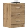 Noční stolek 38 x 35 x 56 cm dřevotříska [800456] (Barva dub sonoma)