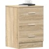 Noční stolek 38 x 35 x 56 cm dřevotříska [800456] (Barva dub sonoma)