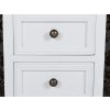 Noční stolek se 2 šuplíky 4 ks MDF [276039] (Barva Bílá)