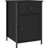 Noční stolek 40 x 42 x 60 cm kompozitní dřevo [825903] (Barva Černá)