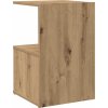 Noční stolek 35 x 35 x 55 cm dřevotříska [806346] (Barva Bílá)