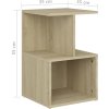 Noční stolek 35 x 35 x 55 cm dřevotříska [806346] (Barva Bílá)