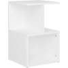 Noční stolek 35 x 35 x 55 cm dřevotříska [806346] (Barva Bílá)
