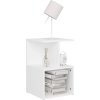 Noční stolek 35 x 35 x 55 cm dřevotříska [806346] (Barva Bílá)
