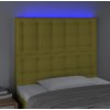 Čelo postele s LED 80x5x118/128 cm textil [3122833] (Barva Tmavě šedá)