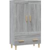 Komoda 70 x 31 x 115 cm kompozitní dřevo [812568] (Barva Šedá)