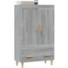 Komoda 70 x 31 x 115 cm kompozitní dřevo [812568] (Barva Šedá)