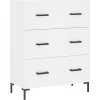 Skříň highboard 69,5 x 34 x 180 cm kompozitní dřevo [3189382] (Barva Černá)
