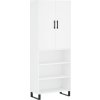 Skříň highboard 69,5 x 34 x 180 cm kompozitní dřevo [3196091] (Barva Bílá)