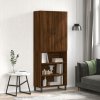 Skříň highboard 69,5 x 34 x 180 cm kompozitní dřevo [3196091] (Barva Bílá)