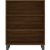 Skříň highboard 69,5 x 34 x 180 cm kompozitní dřevo [3196091] (Barva Bílá)