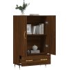 Skříň highboard 69,5 x 31 x 115 cm kompozitní dřevo [828212] (Barva Bílá)