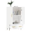 Skříň highboard 69,5 x 31 x 115 cm kompozitní dřevo [828212] (Barva Bílá)