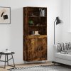 Skříň highboard 69,5 x 34 x 180 cm kompozitní dřevo [3189955] (Barva Šedá sonoma)