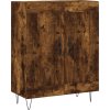 Skříň highboard 69,5 x 34 x 180 cm kompozitní dřevo [3189955] (Barva Šedá sonoma)