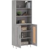 Skříň highboard 69,5 x 34 x 180 cm kompozitní dřevo [3189955] (Barva Šedá sonoma)
