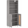 Skříň highboard 69,5 x 34 x 180 cm kompozitní dřevo [3189955] (Barva Šedá sonoma)