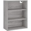 Skříň highboard 69,5 x 34 x 180 cm kompozitní dřevo [3189955] (Barva Šedá sonoma)