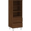 Skříň highboard 40 x 36 x 110 cm kompozitní dřevo [831508] (Barva Bílá)