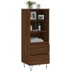 Skříň highboard 40 x 36 x 110 cm kompozitní dřevo [831508] (Barva Bílá)