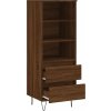 Skříň highboard 40 x 36 x 110 cm kompozitní dřevo [831508] (Barva Bílá)
