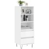 Skříň highboard 40 x 36 x 110 cm kompozitní dřevo [831508] (Barva Bílá)