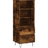 Skříň highboard 40 x 36 x 110 cm kompozitní dřevo [831508] (Barva Bílá)