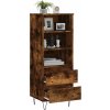 Skříň highboard 40 x 36 x 110 cm kompozitní dřevo [831508] (Barva Bílá)