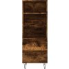 Skříň highboard 40 x 36 x 110 cm kompozitní dřevo [831508] (Barva Bílá)
