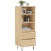 Skříň highboard 40 x 36 x 110 cm kompozitní dřevo [831508] (Barva Bílá)