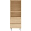 Skříň highboard 40 x 36 x 110 cm kompozitní dřevo [831508] (Barva Bílá)