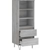 Skříň highboard 40 x 36 x 110 cm kompozitní dřevo [831508] (Barva Bílá)