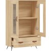 Skříň highboard 69,5 x 31 x 115 cm kompozitní dřevo [828273] (Barva Kouřový dub)