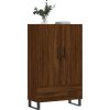 Skříň highboard 69,5 x 31 x 115 cm kompozitní dřevo [828265] (Barva Kouřový dub)