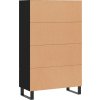Skříň highboard 69,5 x 31 x 115 cm kompozitní dřevo [828265] (Barva Kouřový dub)