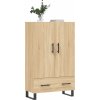 Skříň highboard 69,5 x 31 x 115 cm kompozitní dřevo [828265] (Barva Kouřový dub)