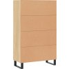 Skříň highboard 69,5 x 31 x 115 cm kompozitní dřevo [828265] (Barva Kouřový dub)