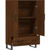 Skříň highboard 69,5 x 31 x 115 cm kompozitní dřevo [828265] (Barva Kouřový dub)