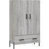 Skříň highboard 69,5 x 31 x 115 cm kompozitní dřevo [828246] (Barva Bílá s vysokým leskem)