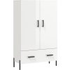 Skříň highboard 69,5 x 31 x 115 cm kompozitní dřevo [828246] (Barva Bílá s vysokým leskem)