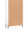 Skříň highboard 69,5 x 31 x 115 cm kompozitní dřevo [828246] (Barva Bílá s vysokým leskem)