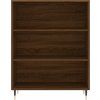 Skříň highboard 69,5 x 34 x 180 cm kompozitní dřevo [3198706] (Barva Černá)
