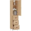 Skříň highboard 34,5 x 34 x 180 cm kompozitní dřevo [3198828] (Barva dub sonoma)