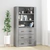 Skříň highboard kompozitní dřevo [3185394] (Barva dub sonoma)